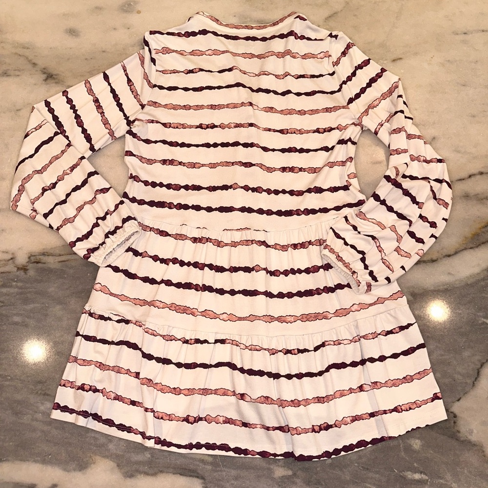 EUC Wonderly Striped High‎ Low Button Up Long Sleeve Shirt Size Medium - Picture 4 of 10